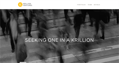 Desktop Screenshot of krillionventures.com